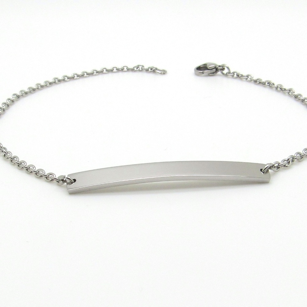 Stainless Steel Bar Bracelet.